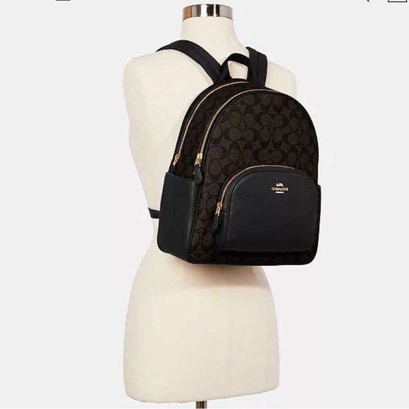 🔥🔥🔥Coach Large Court Backpack In Signature Canvas - Picture 1 of 12